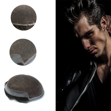 OCT-French lace front top with skin poly side and back