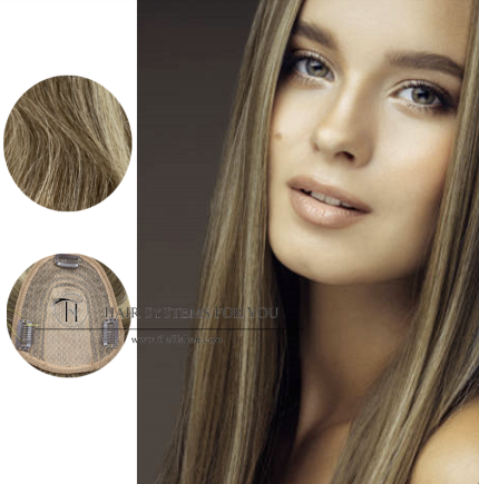 Machine Wefts Toppers in Blonde Color