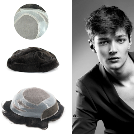 Toupee Versatile human hair replacement